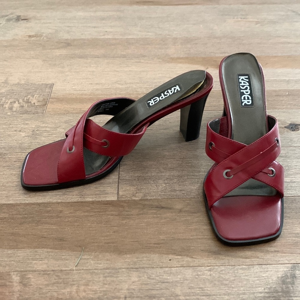 Vintage red kasper heels